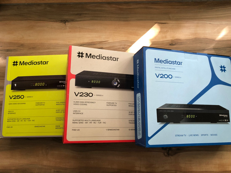 گیرنده دیجیتال مدیا استار مدل V250 با ریموت کنترل